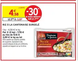 Intermarché Contact Riz à la cantonaise surgelé offre