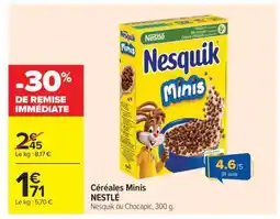 Carrefour Céréales Minis Nestlé offre