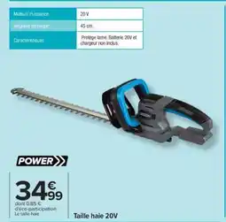 Carrefour Taille haie 20V offre