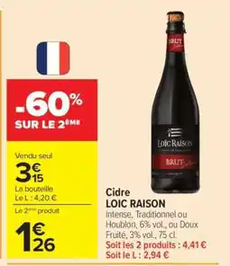 Carrefour CIDRE LOÏC RAISON offre