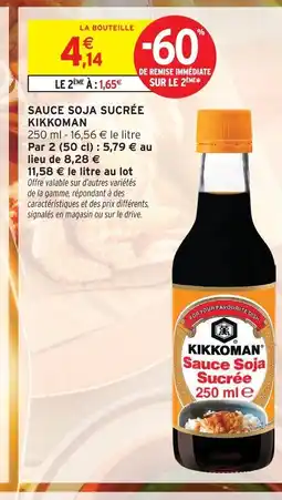 Intermarché Contact KIKKOMAN Sauce soja sucrée offre