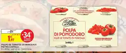 Intermarché Contact PIETRO CASTELLI Pulpe de tomates en morceaux offre