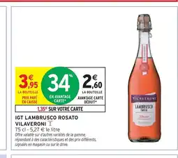 Intermarché Contact VILAVERONI Igt lambrusco rosato offre