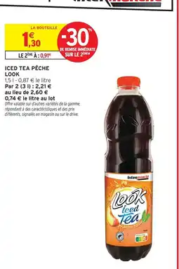 Intermarché Contact LOOK Iced tea pêche offre