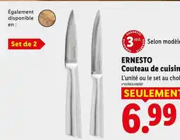 Lidl ERNESTO Couteau de cuisine offre