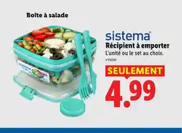 Lidl SISTEMA Récipient à emporter offre