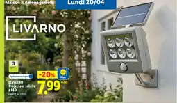 Lidl LIVARNO Projecteur solaire à LED offre