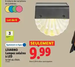 Lidl LIVARNO Lampes solaires à LED offre