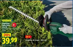 Lidl PARKSIDE Taille-haies sans fil offre