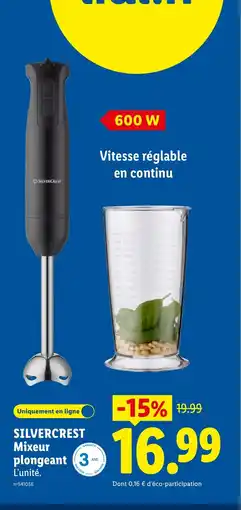 Lidl SILVERCREST Mixeur plongeant offre