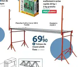 Mr Bricolage Tréteau de maçon pieds fixes offre