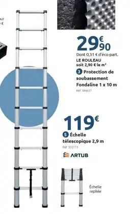 Mr Bricolage ARTUB Échelle télescopique 2,9 m offre