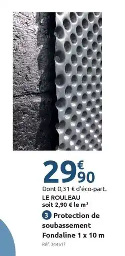 Mr Bricolage Protection de soubassement Fondaline 1 x 10 m offre