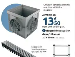 Mr Bricolage Regard d'évacuation d'eau/réhausse offre