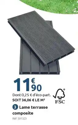 Mr Bricolage Lame terrasse composite offre