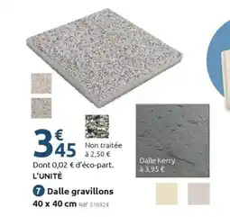 Mr Bricolage Dalle gravillons offre