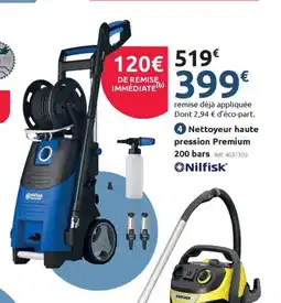 Mr Bricolage NILFISK Nettoyeur haute pression Premium 200 bars offre