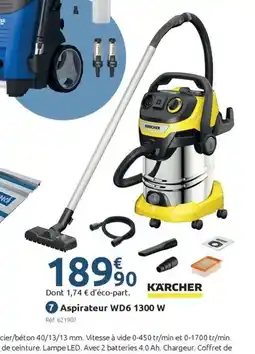 Mr Bricolage KÄRCHER Aspirateur WD6 1300 W offre