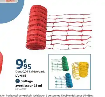 Grillage avertisseur