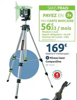 Mr Bricolage Niveau laser Compactline offre