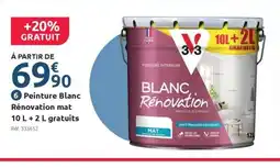Mr Bricolage Peinture Blanc Rénovation mat offre