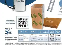 Mr Bricolage 10 panneaux fibre de bois ép. 40 mm offre