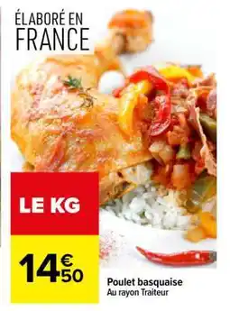 Carrefour POULET BASQUAISE offre