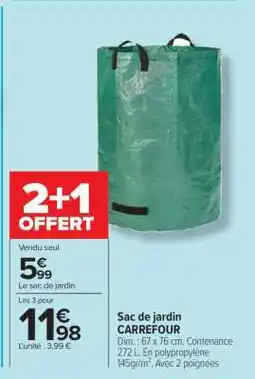 Carrefour Sac de jardin CARREFOUR offre