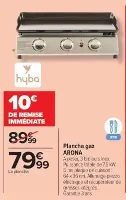 Carrefour Plancha gaz Arona offre