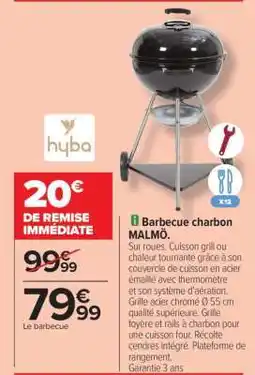 Carrefour Barbecue charbon Malmö offre