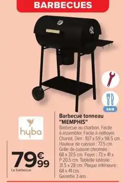 Carrefour Barbecue tonneau 'MEMPHIS' offre