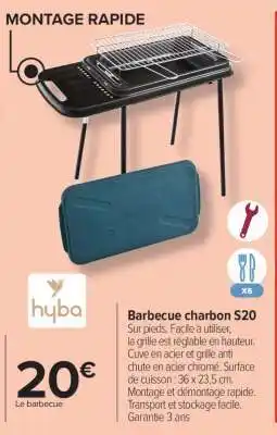 Carrefour Barbecue charbon S20 offre