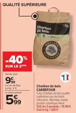 Carrefour Charbon de bois CARREFOUR offre