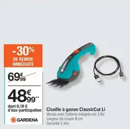 Carrefour Cisaille à gazon ClassicCut Li offre