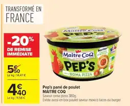 Carrefour Market Pep's pané de poulet MAITRE COQ offre