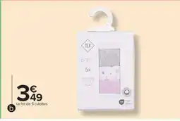 Carrefour Le lot de 5 culottes offre