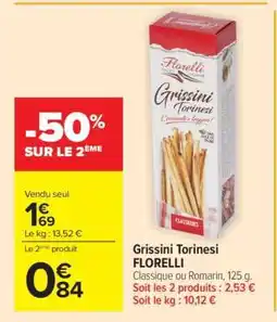 Carrefour Market Grissini Torinesi Florelli offre