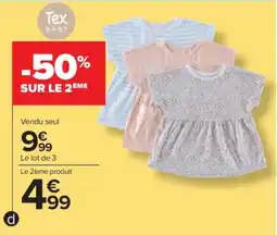 Carrefour Tex Baby T-shirts offre