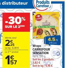 Carrefour Market Wraps CARREFOUR SENSATION offre