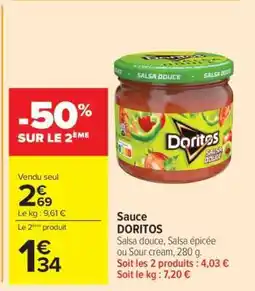 Carrefour Market Sauce DORITOS offre