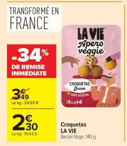 Carrefour Market Croquetas LA VIE offre