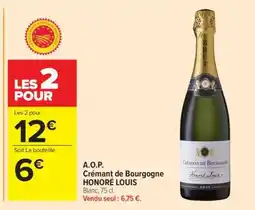 Carrefour Market A.O.P. Crémant de Bourgogne HONORÉ LOUIS offre