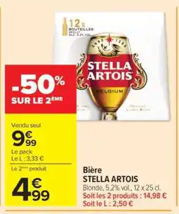 Carrefour Market Bière STELLA ARTOIS offre