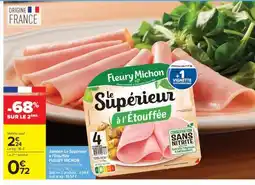 Carrefour Market Jambon Le Supérieur à l'Étouffée offre