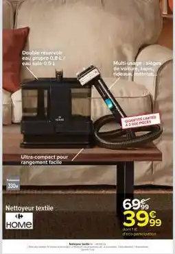 Carrefour Market Nettoyeur textile offre