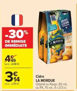 Carrefour Cidre LA MORDUE offre