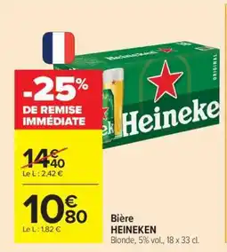 Carrefour BIÈRE “HEINEKEN” offre