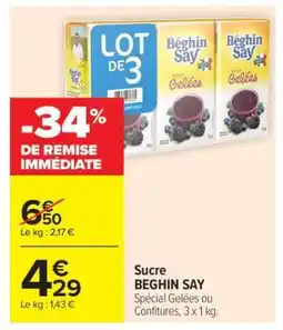 Carrefour Market Sucre BÉGHIN SAY offre