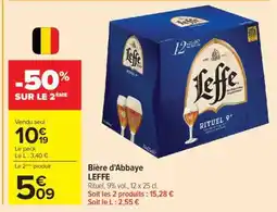 Carrefour Bière d’Abbaye LEFFE offre