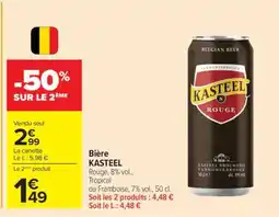 Carrefour Bière KASTEEL offre